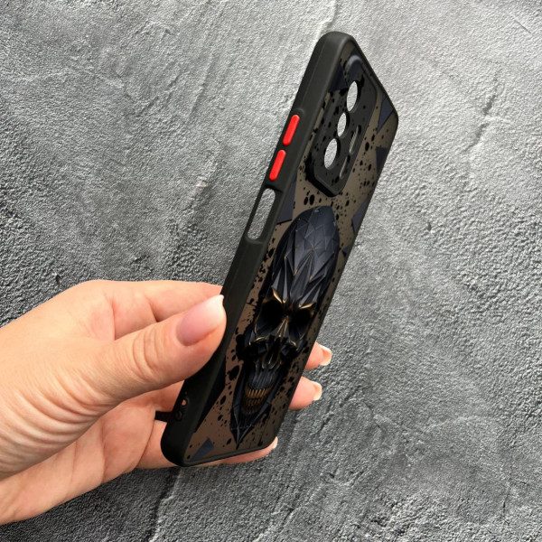 Чехол для Xiaomi 11T / 11T Pro с защитой камеры с черепом в кубе