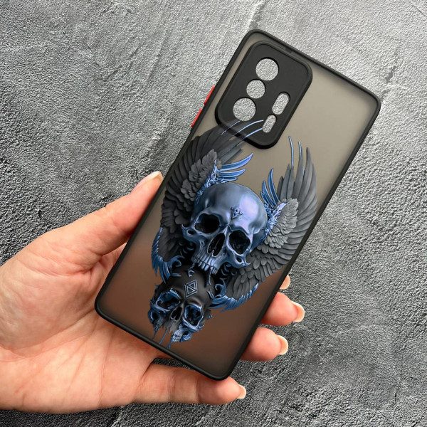 Чохол для Xiaomi 11T / 11T Pro з захистом камери з черепом та крилами