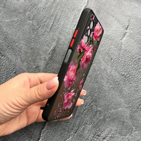 Чехол для Xiaomi 11T / 11T Pro с защитой камеры с цветами и дождем