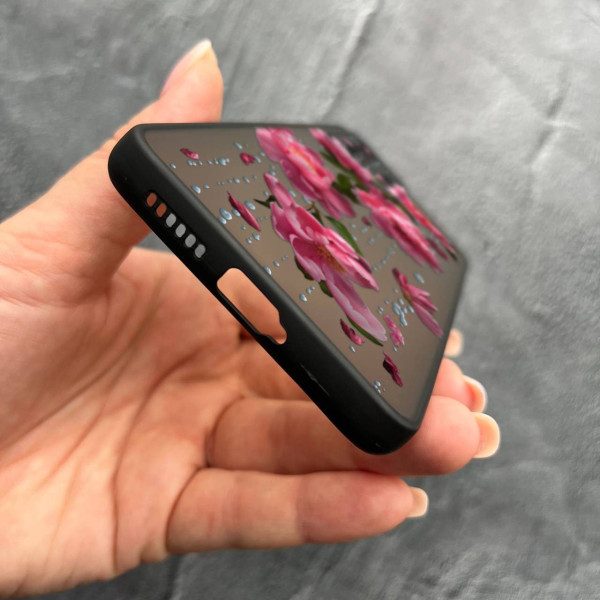 Чехол для Xiaomi 11T / 11T Pro с защитой камеры с цветами и дождем