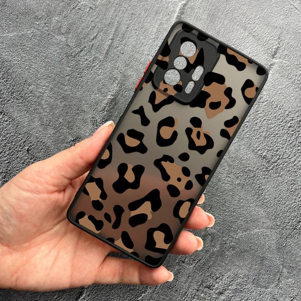 Чохол для Xiaomi 11T / 11T Pro з захистом камери з леопардом шоколадним