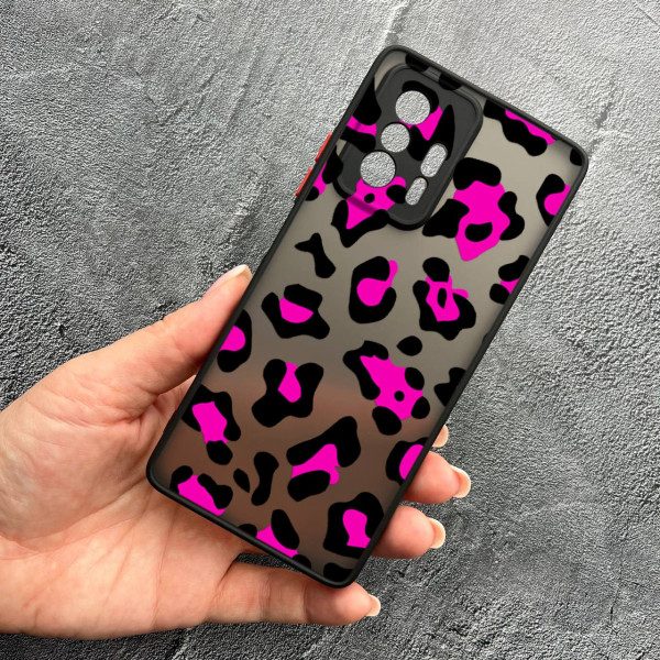 Чохол для Xiaomi 11T / 11T Pro з захистом камери з леопардом рожевим