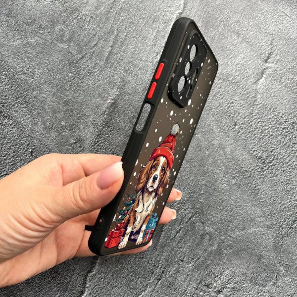 Чохол для Xiaomi 11T / 11T Pro з захистом камери з новорічним песиком