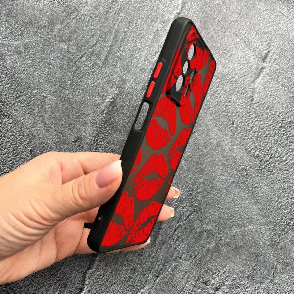 Чохол для Xiaomi 11T / 11T Pro з захистом камери з червоними губами