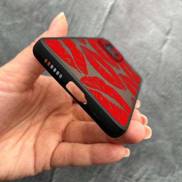 Чехол для Xiaomi 11T / 11T Pro с защитой камеры с красными губами