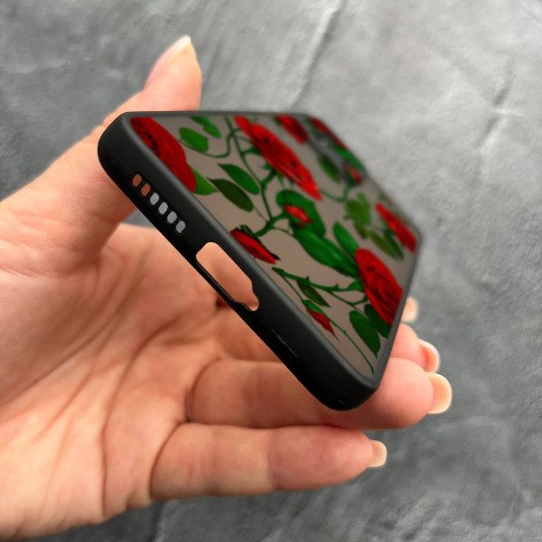 Чехол для Xiaomi 11T / 11T Pro с защитой камеры с цветами красные розы