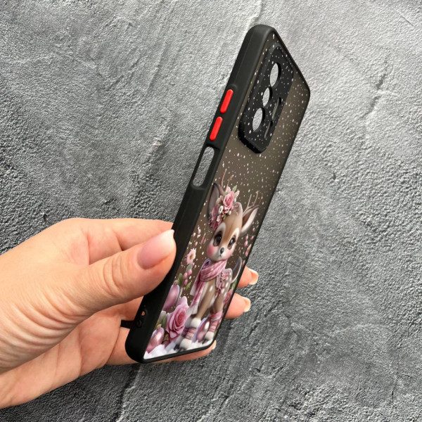 Чохол для Xiaomi 11T / 11T Pro з захистом камери з новорічним оленятком
