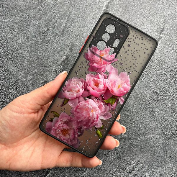 Чохол для Xiaomi 11T / 11T Pro з захистом камери з квітами та краплями