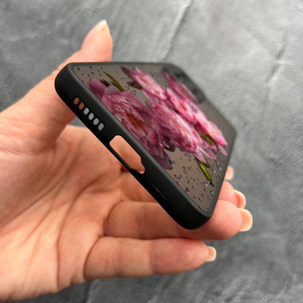 Чехол для Xiaomi 11T / 11T Pro с защитой камеры с цветами и каплями