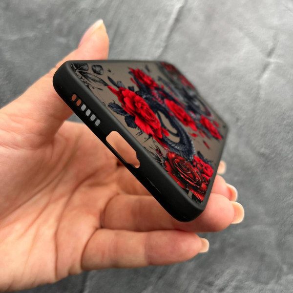 Чехол для Xiaomi 11T / 11T Pro с защитой камеры со змеей в цветах