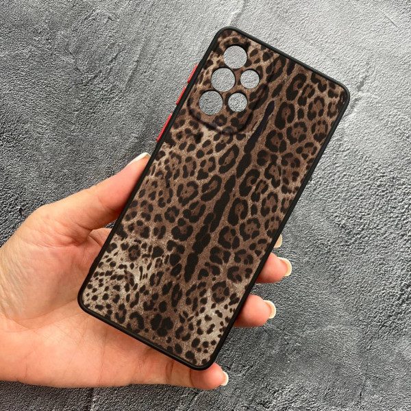 Чехол для Samsung Galaxy A33 с защитой камеры с леопардом классическим