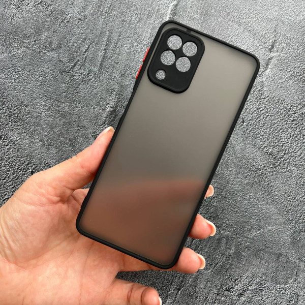 Чехол для Samsung Galaxy M33 с защитой камеры матовый пластик без дизайна