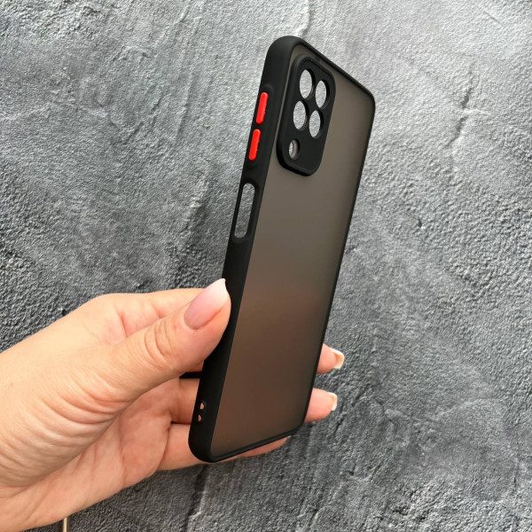 Чехол для Samsung Galaxy M33 с защитой камеры матовый пластик без дизайна