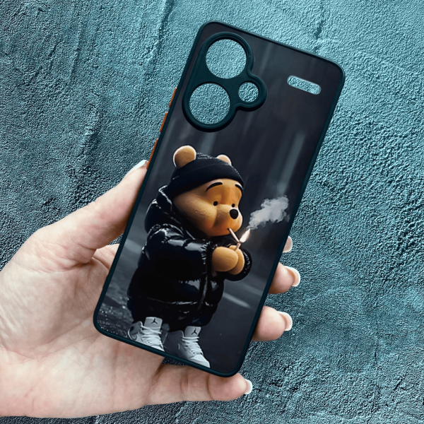 Чохол для Xiaomi Redmi Note 13 Pro Plus з захистом камери з ведмедиком Вінні