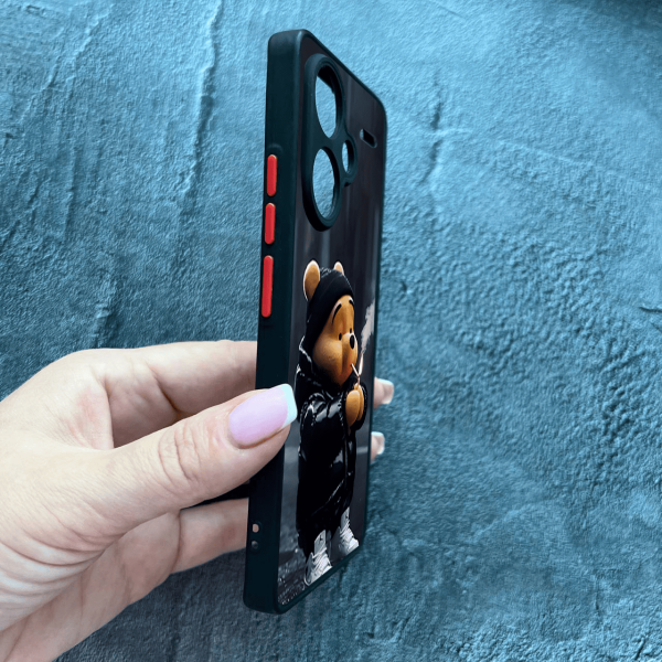 Чохол для Xiaomi Redmi Note 13 Pro Plus з захистом камери з ведмедиком Вінні