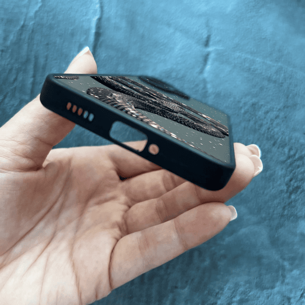 Чехол для Xiaomi Redmi Note 13 Pro Plus с защитой камеры со змеей с блестками