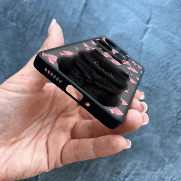 Чехол для Xiaomi Redmi Note 13 Pro 4G / Poco M6 Pro 4G / Xiaomi Redmi Note 14S детский с защитой камеры с котиком и бантиками