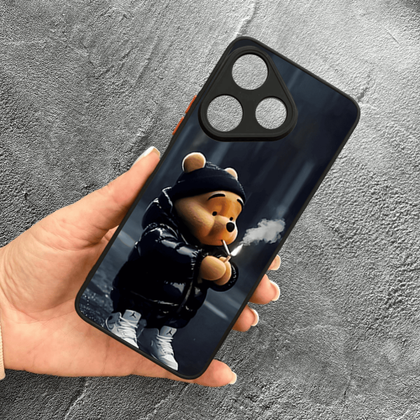 Чохол для Xiaomi Redmi 13 4G / Poco M6 4G з захистом камери з ведмедиком Вінні