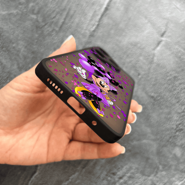 Чехол для Xiaomi Redmi 13 4G / Poco M6 4G с защитой камеры детский с Минни Маус и воздушными шарами