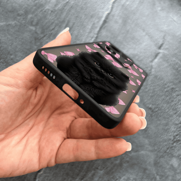 Чехол для Xiaomi 13T / 13T Pro детский с защитой камеры с котиком и бантиками