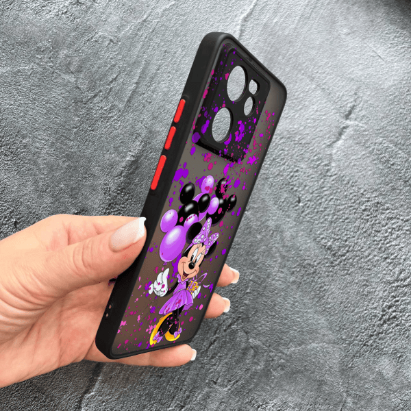 Чохол для Xiaomi 13T / 13T Pro з захистом камери дитячий з Мінні Маус та повітряними кульками
