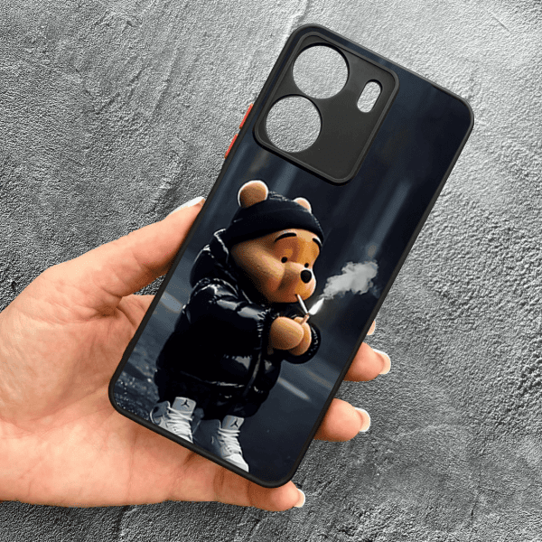 Чохол для Xiaomi Redmi 13C 4G / Poco C65 з захистом камери з ведмедиком Вінні