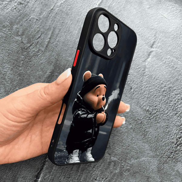 Чохол для iPhone 16 Pro Max з захистом камери з ведмедиком Вінні