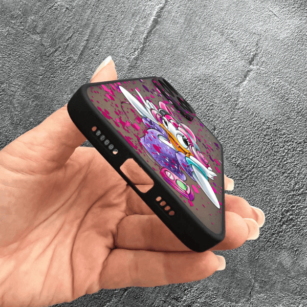 Чехол для iPhone 15 Pro Max детский с защитой камеры с Дейзи