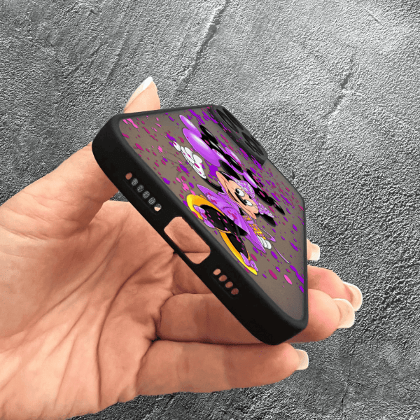 Чехол для iPhone 15 Pro Max с защитой камеры детский с Минни Маус и воздушными шариками