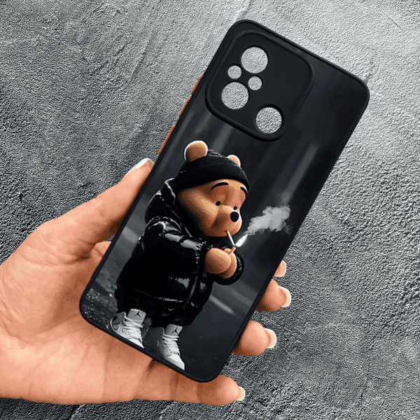 Чохол для Xiaomi Redmi 12C з захистом камери з ведмедиком Вінні