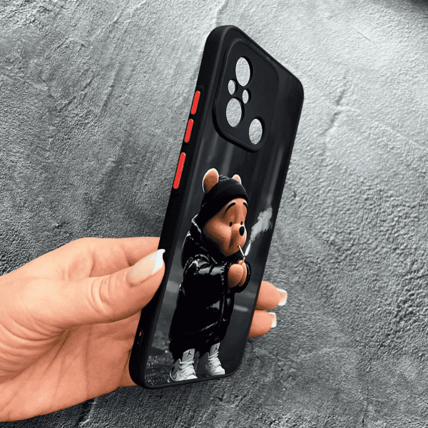 Чохол для Xiaomi Redmi 12C з захистом камери з ведмедиком Вінні