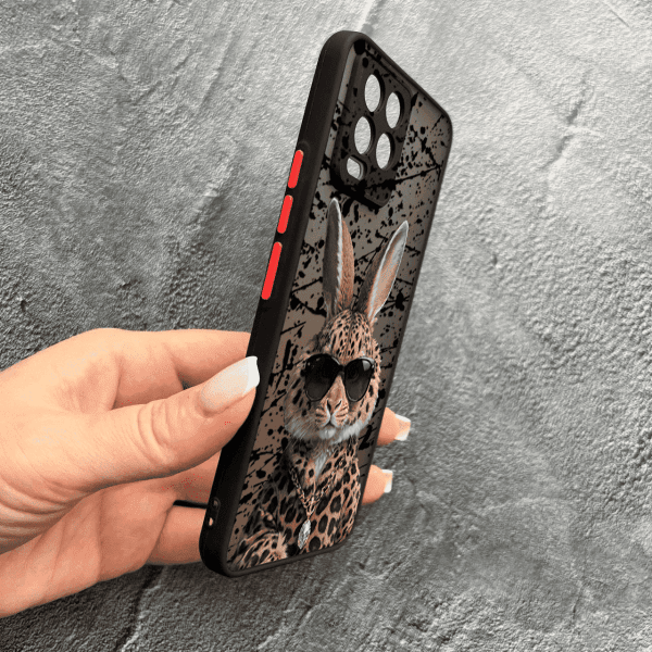 Чохол для Realme 8 / 8 Pro з захистом камери з зайцем у леопарді