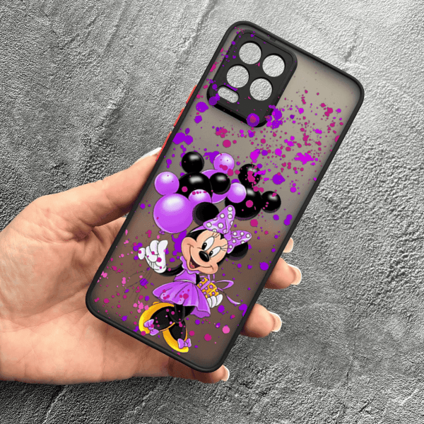 Чохол для Realme 8 / 8 Pro з захистом камери дитячий з Мінні Маус та повітряними кульками