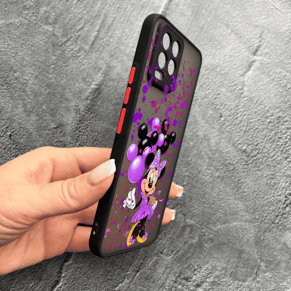 Чохол для Realme 8 / 8 Pro з захистом камери дитячий з Мінні Маус та повітряними кульками