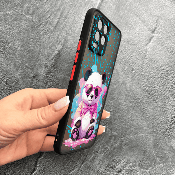 Чохол для Realme 8 / 8 Pro з захистом камери з пандою в окулярах