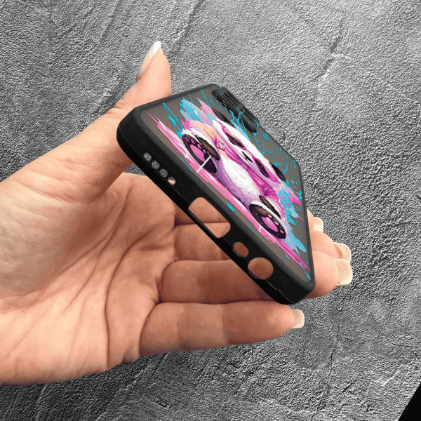 Чехол для Realme 8 / 8 Pro с защитой камеры с пандой в очках