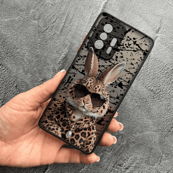 Чехол для Xiaomi 11T / 11T Pro с защитой камеры с зайцем в леопарде