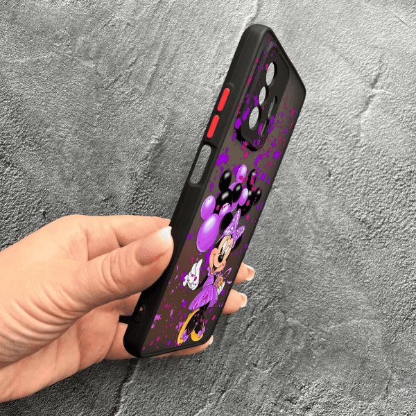 Чехол для Xiaomi 11T / 11T Pro с защитой камеры детский с Минни Маус и воздушными шарами