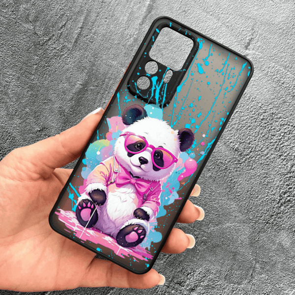 Чохол для Xiaomi 12T / Xiaomi 12T Pro з захистом камери з пандою в окулярах