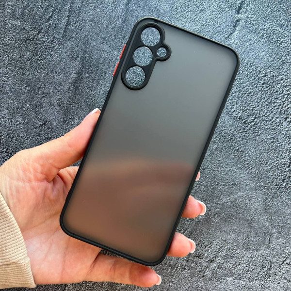 Чехол Samsung Galaxy A15 с защитой камеры матовый пластик без дизайна