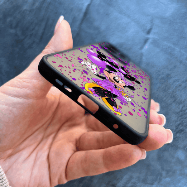 Чехол для Xiaomi Redmi Note 12 4G с защитой  камеры детский с Минни Маус и воздушными шариками