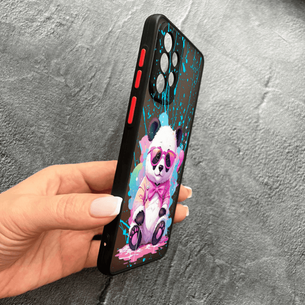 Чохол для Samsung Galaxy A33 з захистом камери з пандою в окулярах