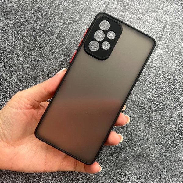 Чехол для Samsung Galaxy A33 с защитой камеры матовый пластик без принта