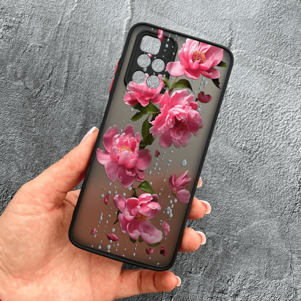 Чехол для Xiaomi Redmi Note 11 Pro Plus 5G с защитой камеры с цветами и дождем