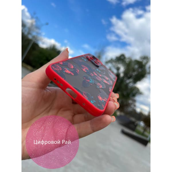 Чехол для Xiaomi Redmi Note 11 Pro Plus 5G с защитой камеры с кобрами красный бортик