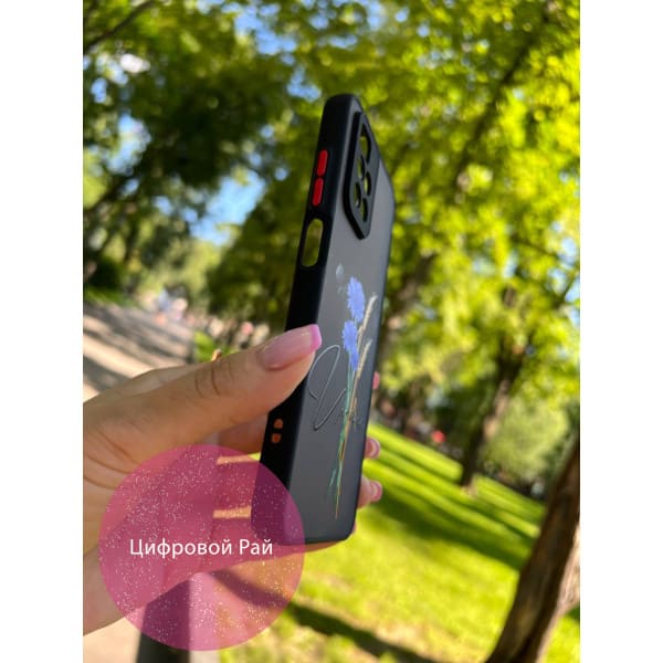 Чехол для Xiaomi Redmi Note 11 Pro Plus 5G с защитой камеры патриотический с волошкой