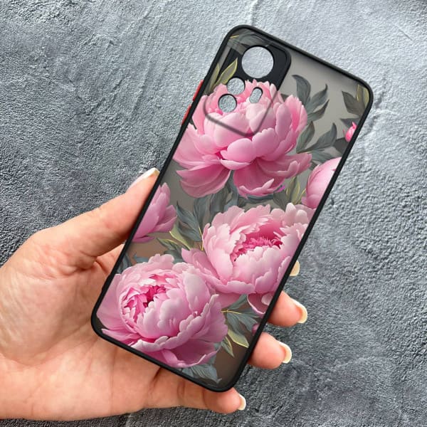 Чохол для Xiaomi 12 / 12x / 12s з захистом камери з квітами півоніями крупними