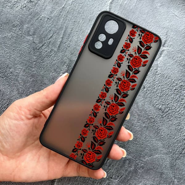 Чехол для Xiaomi 12 / 12x / 12s с защитой камеры с вышиванкой Донеччина