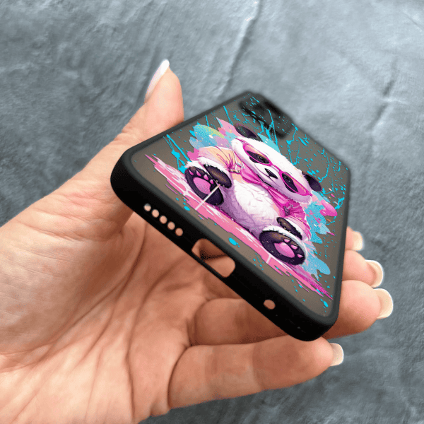 Чехол для Xiaomi 12 / 12x / 12s с защитой камеры с пандой в очках