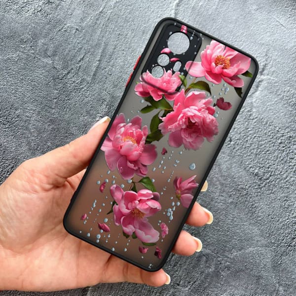 Чохол для Xiaomi 12 / 12x / 12s з захистом камери з квітами та дощем